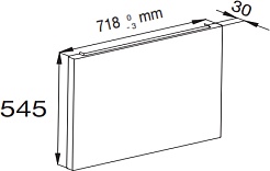 Jacob Delafon Боковая панель Odeon Up 75 E6010-00 – фотография-2